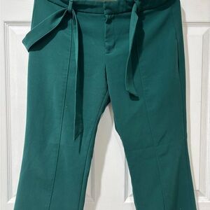 Banana Republic Factory Green Tie-Waist Trousers